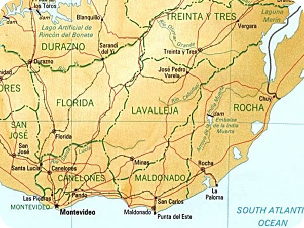 Mapa del territorio diocesano